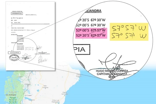 Atribuyen como 'error' la inclusión de Malvinas en la ruta del ARA San Juan