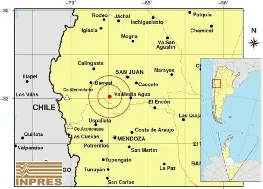 Sismo de 4.6° asustó a los sanjuaninos