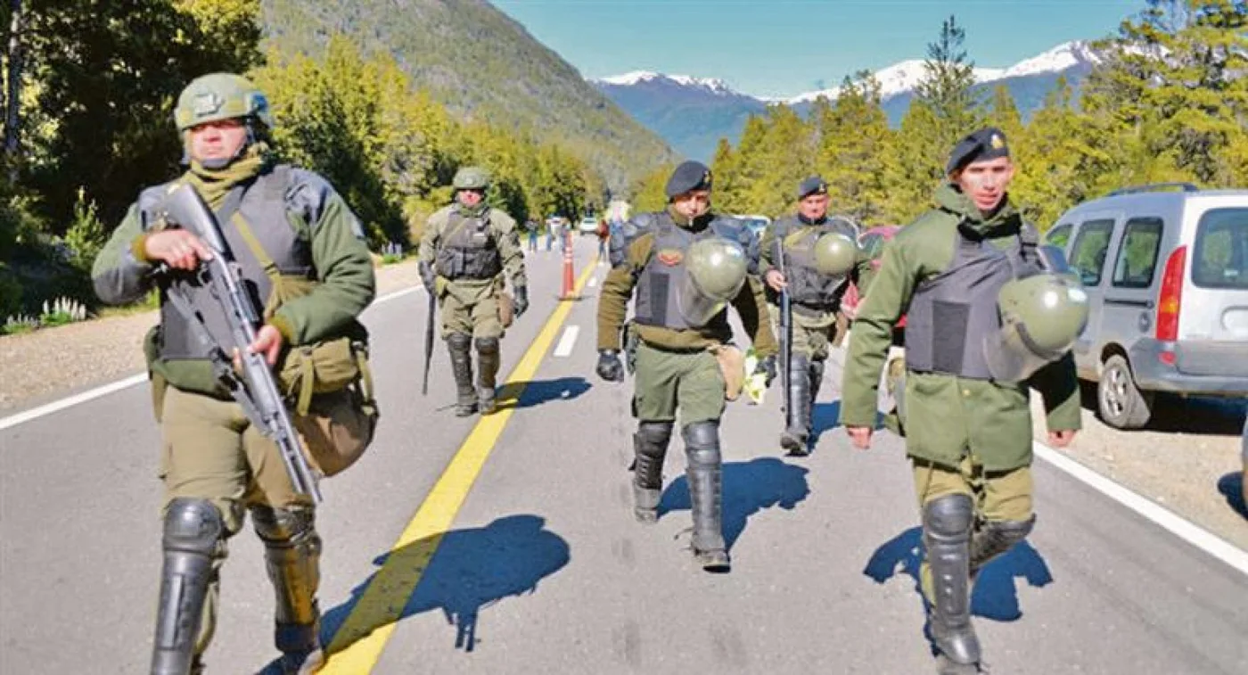 Incidentes. Mientras el Ministerio de Seguridad dijo que las fuerzas federales fueron agredidas por comunidades mapuches