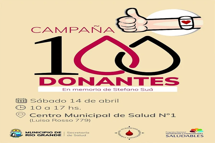 Campaña solidaria de donación de sangre en memoria de Stefano Suá