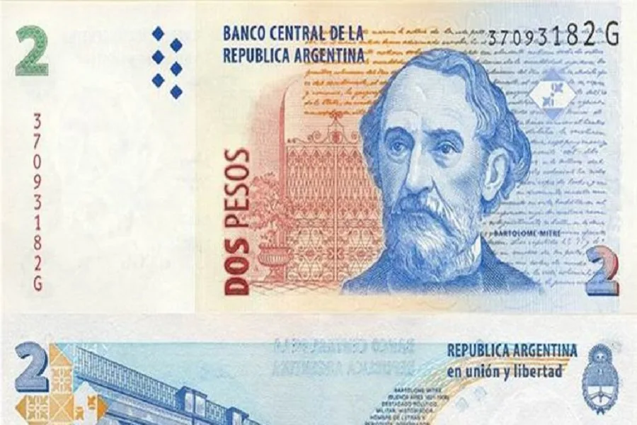 El billete de 2 pesos quedó fuera de circulación legal