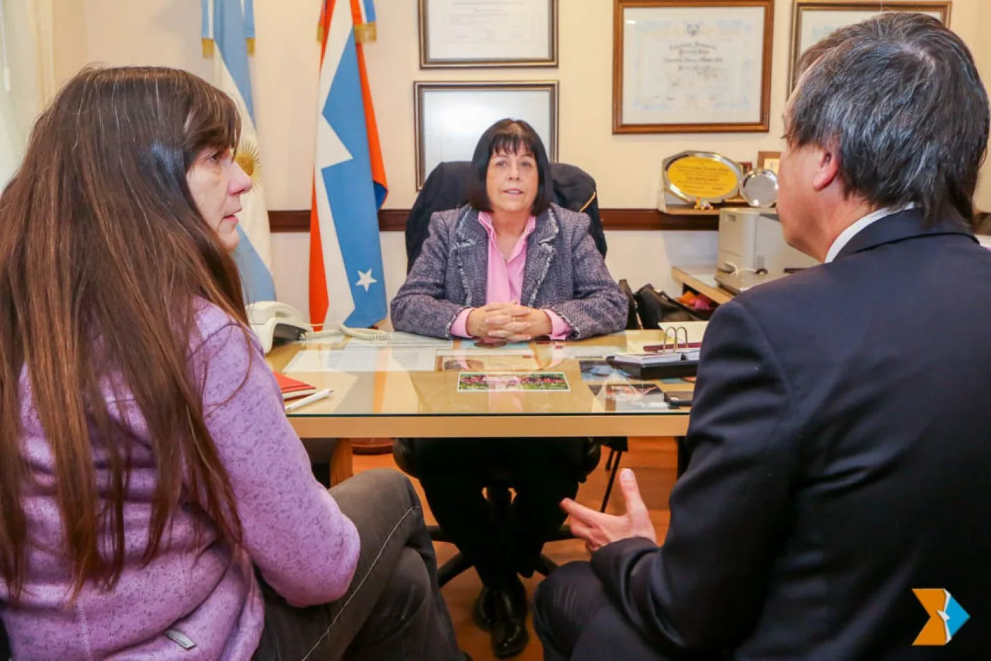 Integrantes de la Fundación Coro del Fin del Mundo visitaron a Martínez Allende