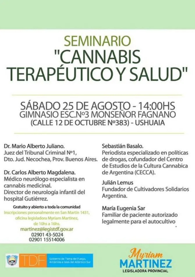 Seminario "Cannabis Terapeútico y Salud"