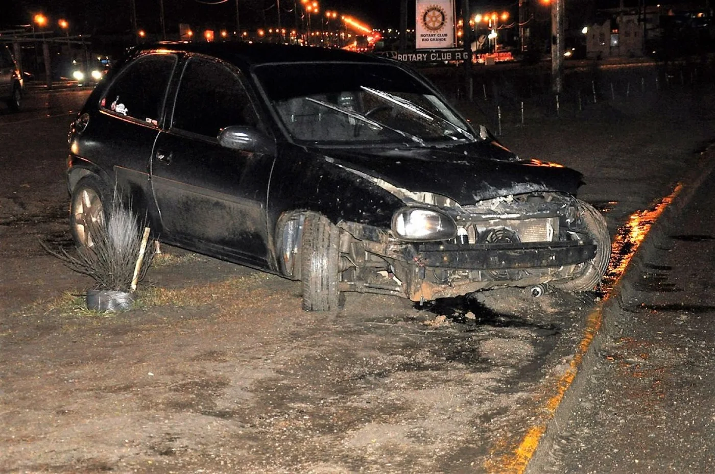 El Corsa quedó inutilizado.