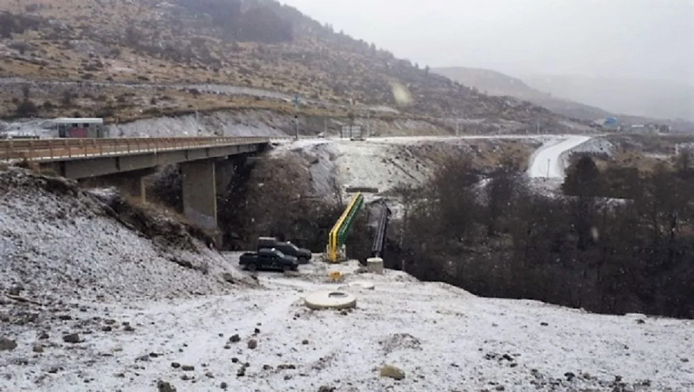 El puente sobre el Arroyo Grande. Debajo fue encontrado el cuerpo de Iryna.