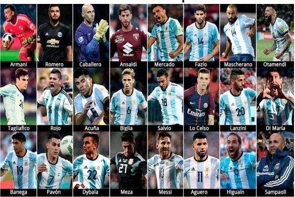 Sampaoli anunció la lista de 23 jugadores de la selección argentina para el Mundial de Rusia