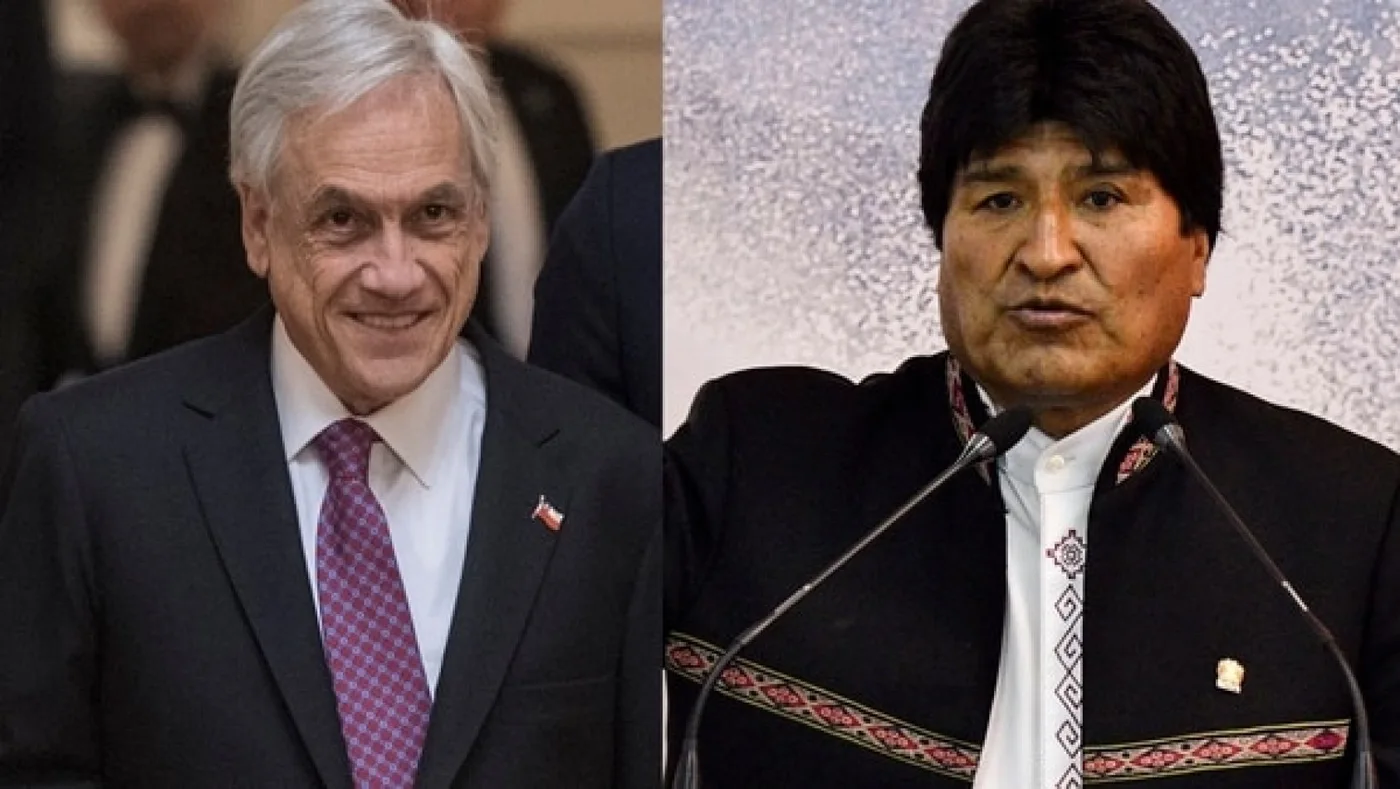 Sebastián Piñera y Evo Morales