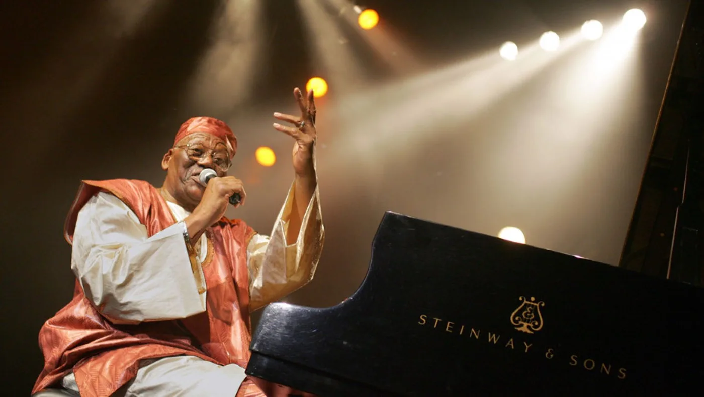 Randy Weston durante una de sus actuaciones en el Festival de Jazz de Marciac, en el sur de Francia, en agosto de 2005.