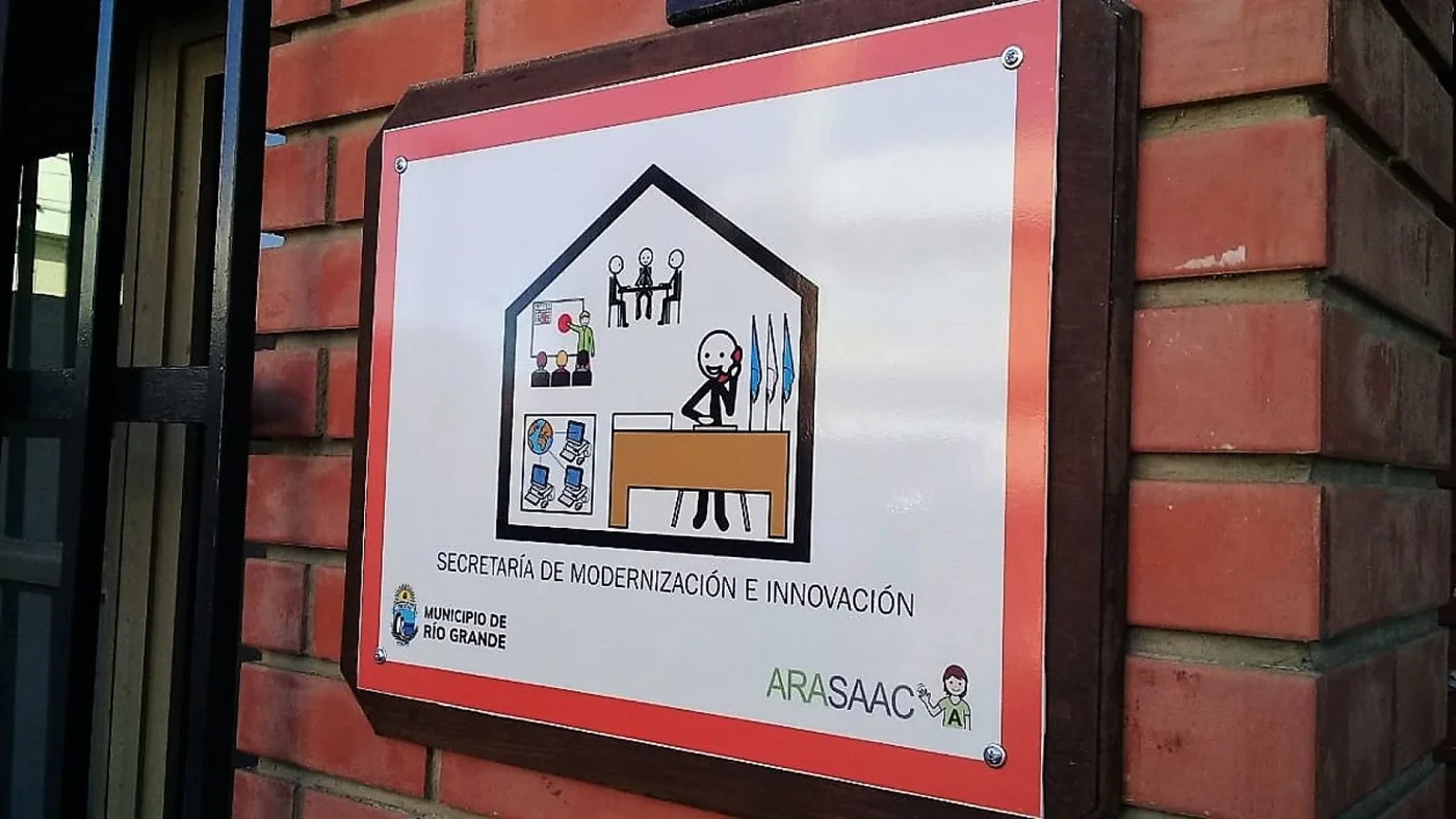 Río Grande utiliza pictogramas inclusivos en edificios públicos