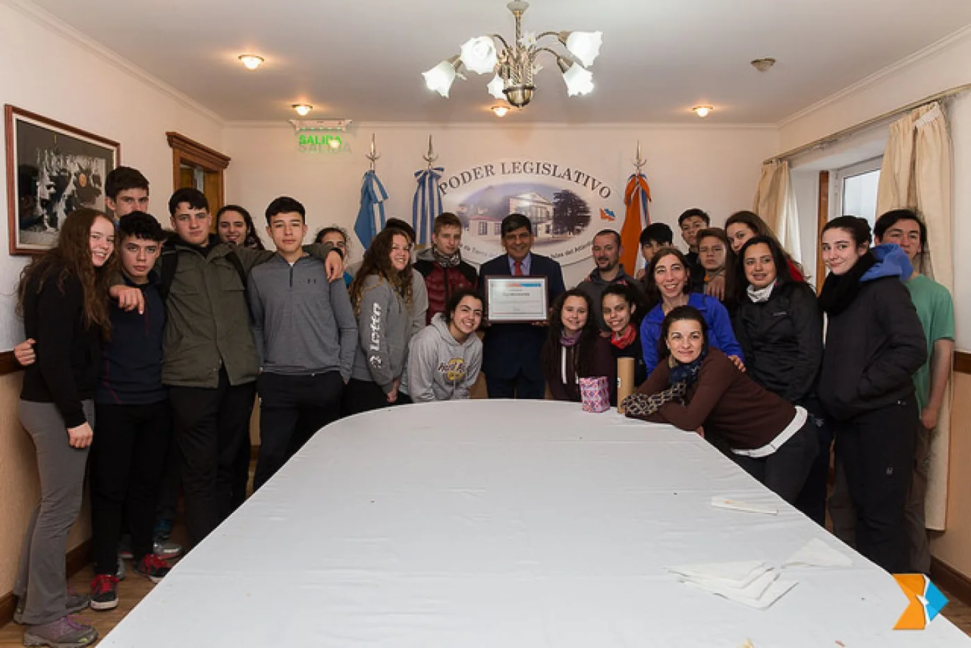 Estudiantes santacruceños visitaron la Presidencia