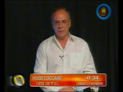 Hugo Cóccaro fue uno de los candidatos que se sumó al debate (Imagen: Canal 13).