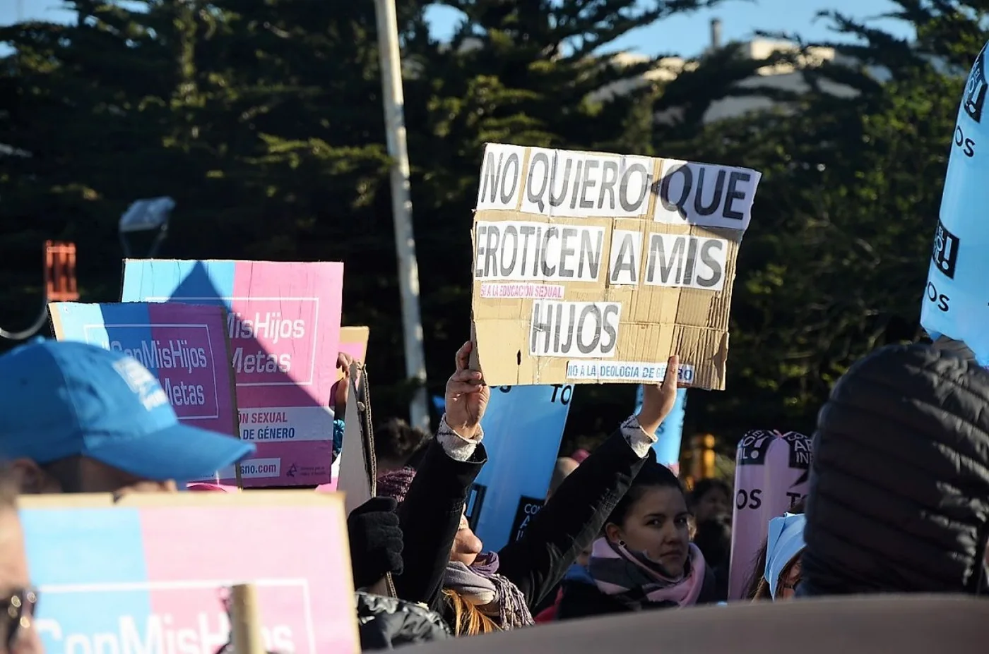 Marcha contra la educación sexual con ideología de género