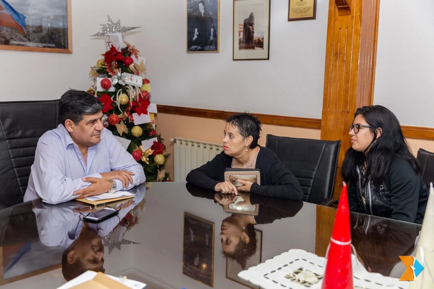 Luciana López visitó  al vicegobernador Juan Carlos Arcando