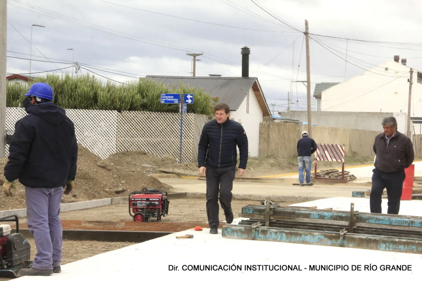 El Intendente Prof. Gustavo Melella recorrió obras empblemáticas