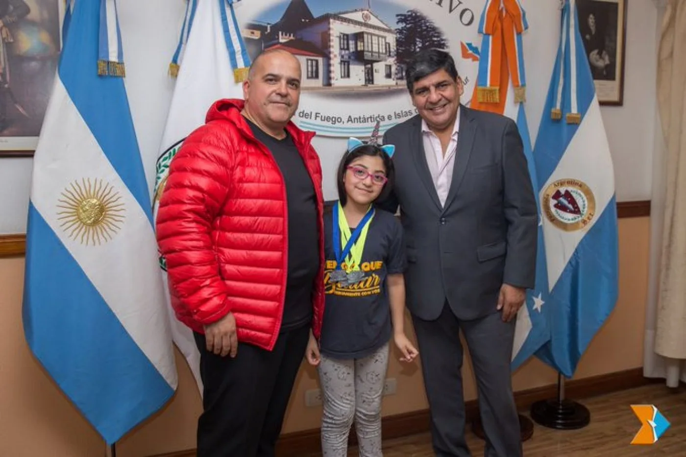 vicegobernador Juan Carlos Arcando recibió en su despacho a Morena y su papá Ricardo Córdoba