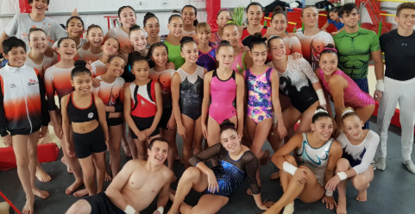 Gimnastas Rosarinas entrenaron en el Centro de Gimnasia Artistica