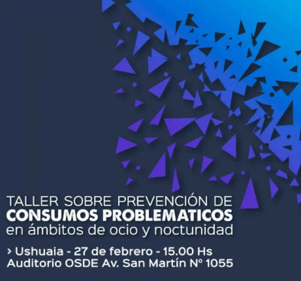 Se realizará  taller sobre "Prevención de los consumos problemáticos en ámbitos de Ocio y Nocturnidad”