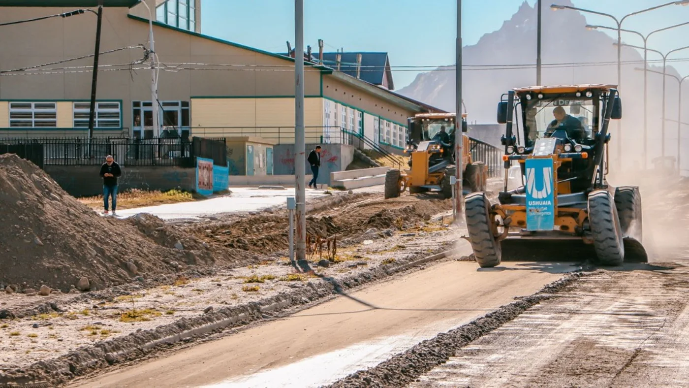 Segunda etapa de pavimentación