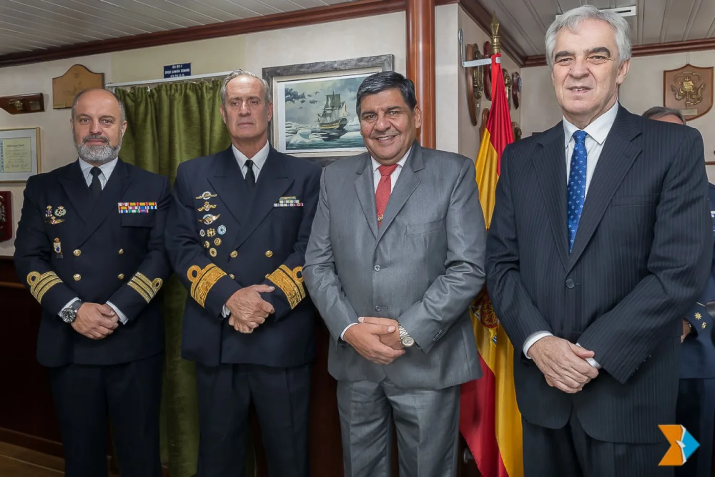 El vicegobernador Juan Carlos Arcando asistió al acto que se llevó adelante en instalaciones del buque de investigación oceanográfico.
