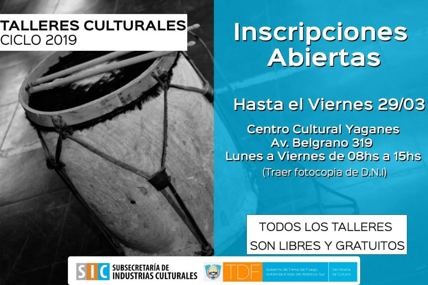 talleres culturales 2019