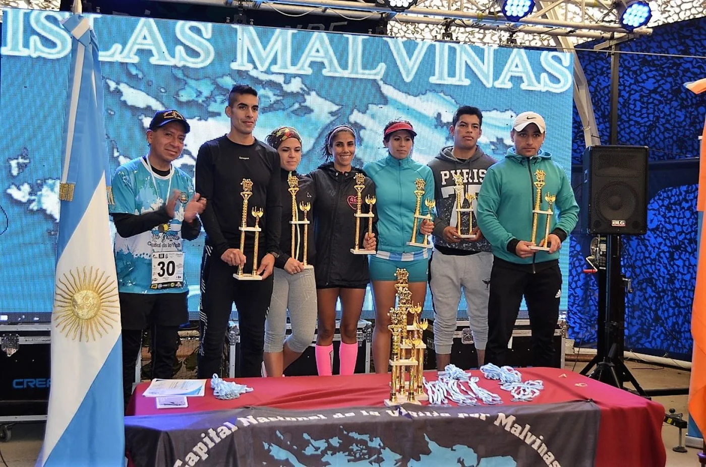 Ganadores de la prueba atlética por el “37° aniversario de la Gesta de Malvinas”