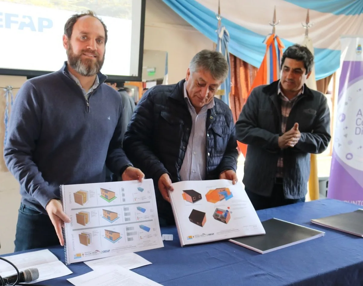 Presentaron dos proyectos de prototipos de vivienda bioclimáticas