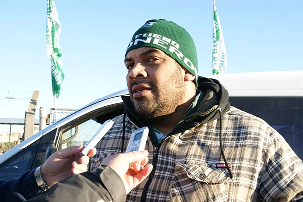 Secretario de Prensa del Sindicato de Camioneros, Guillermo Vargas.