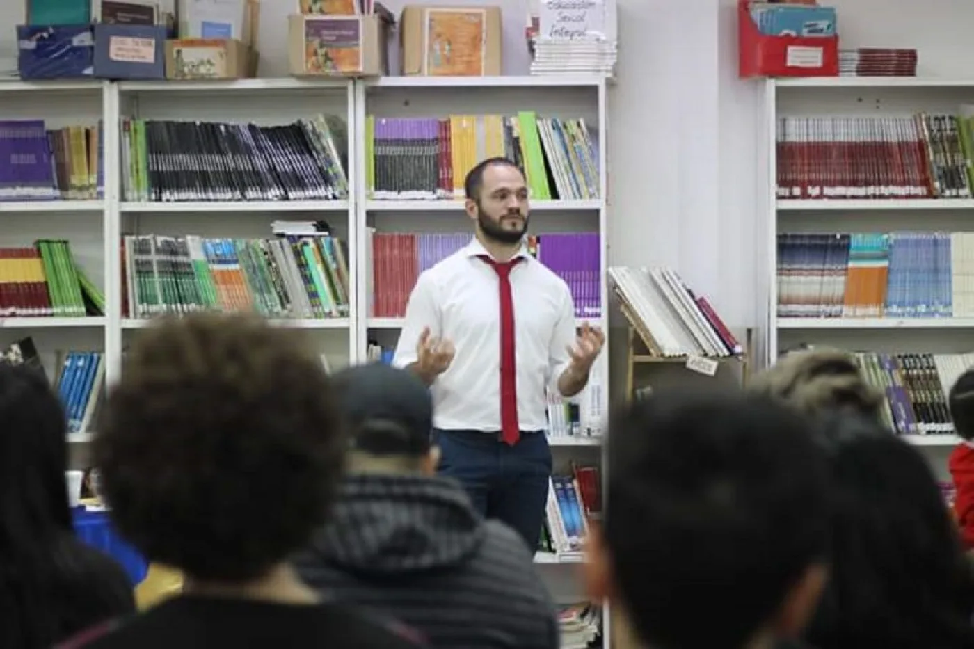 Derechos de Autor: Charla que se brindó en la biblioteca del colegio Ernesto Sábato.