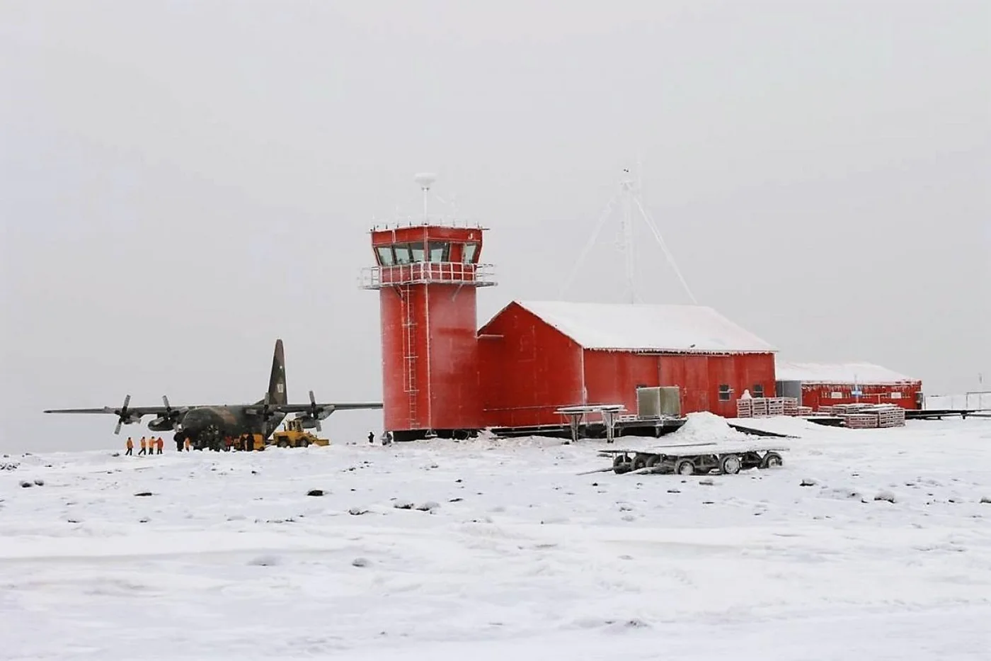 En la Antártida ya funciona el Detector de Rayos Cósmicos. Fuente: Archivo - Crédito: Cara Rosada.