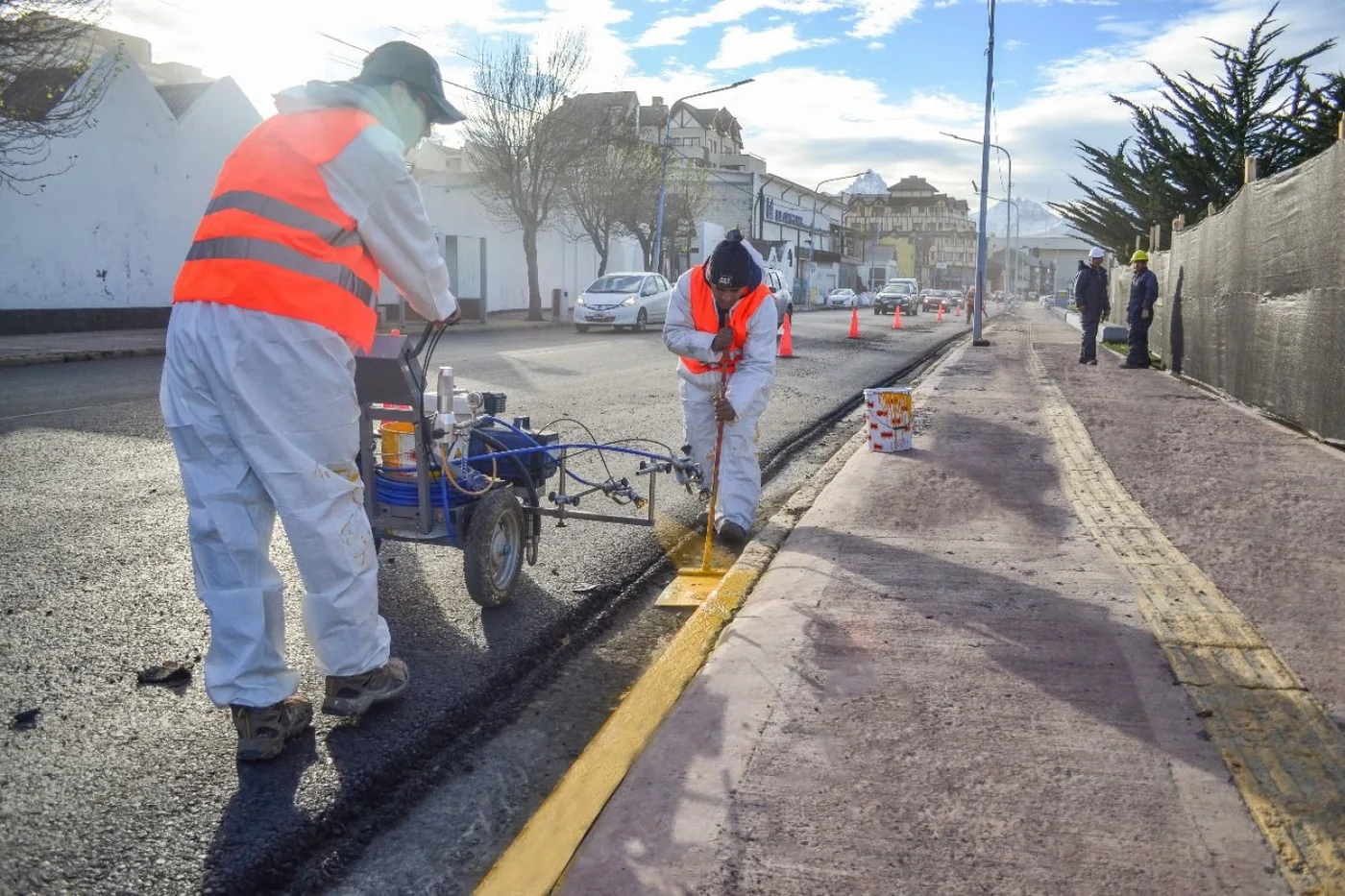 La Municipalidad de Ushuaia incorporó maquinaria para pintura vial