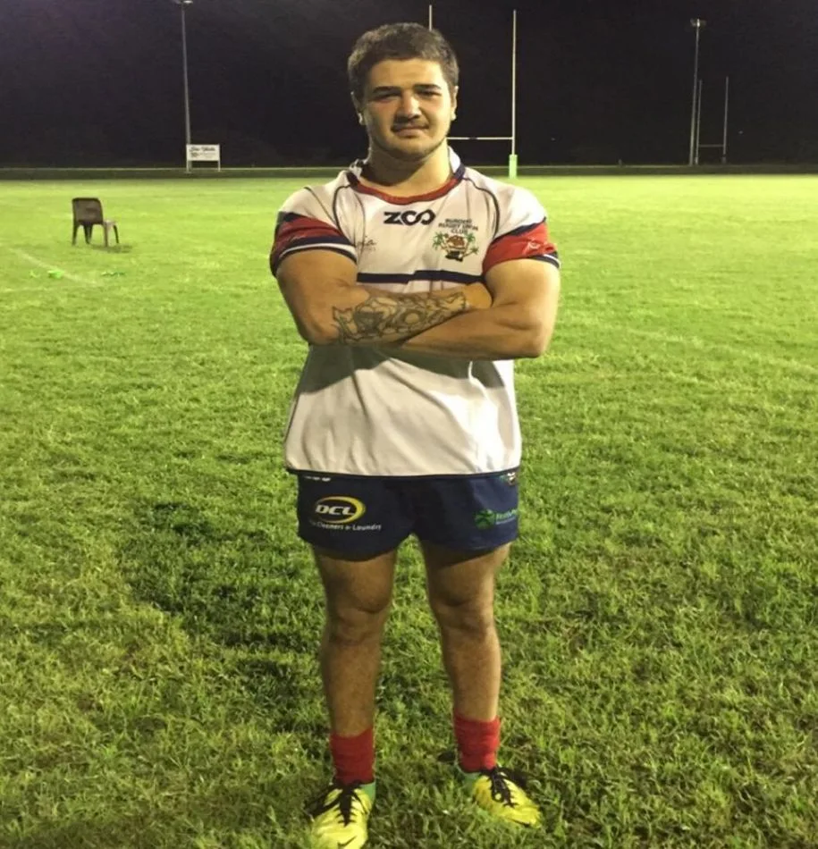 Nicolino Rodríguez, jugador de rugby fueguino está instalado en Australia desde el 24 de marzo
