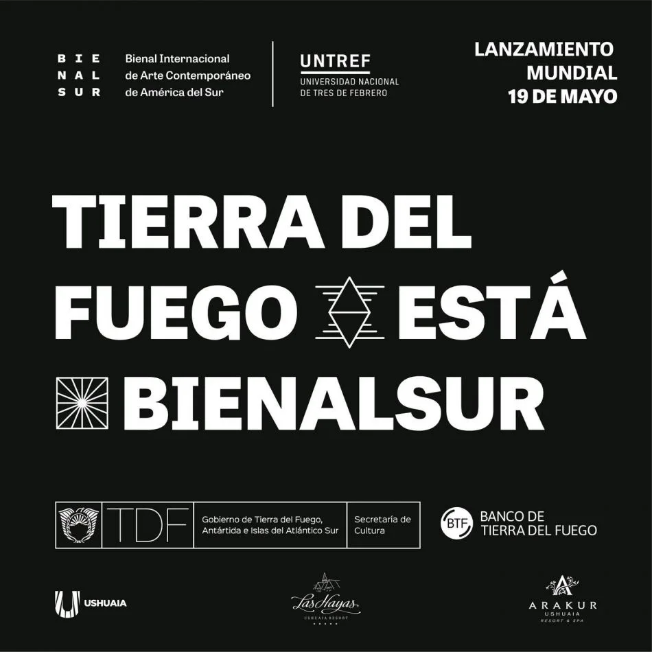 El próximo 19 de mayo, Tierra del Fuego será sede del lanzamiento mundial de la Bienal Internacional de Arte Contemporáneo de América del Sur 2019