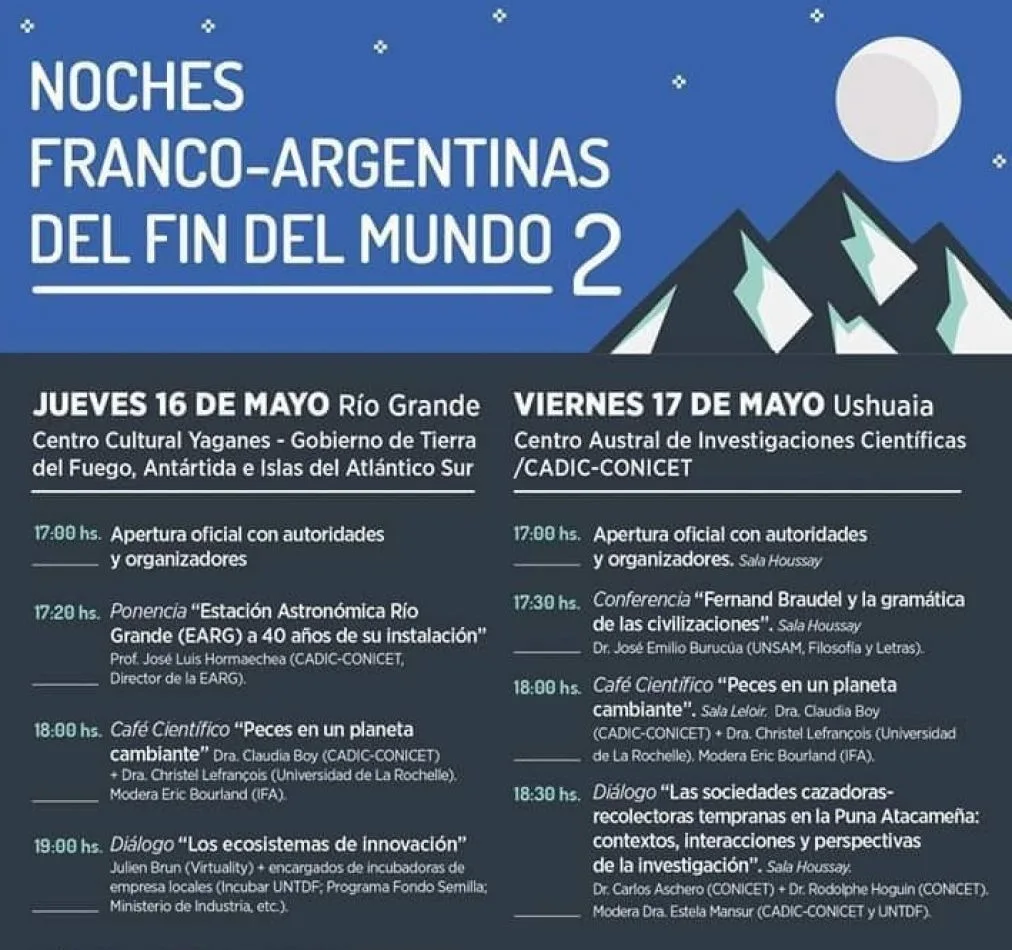 Se viene la II Edición de las noches Franco Argentina del Fín del Mundo