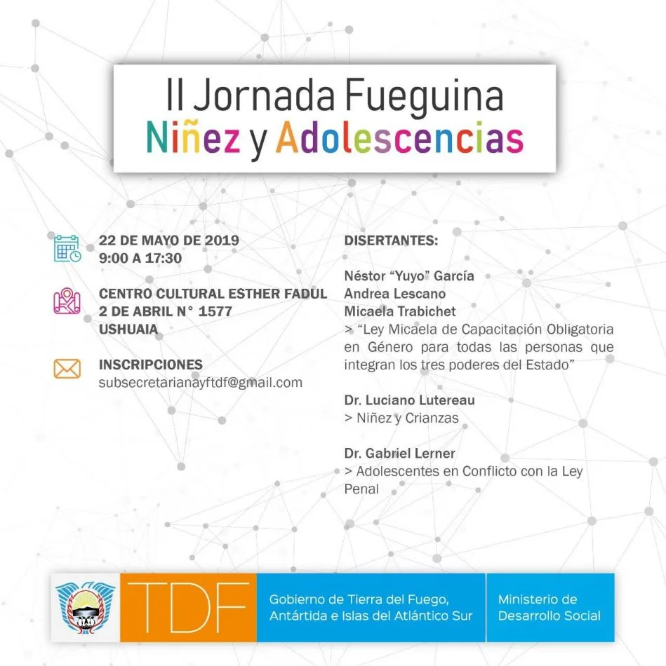 Anuncian la realización de la II Jornada de Niñez y Adolescencia