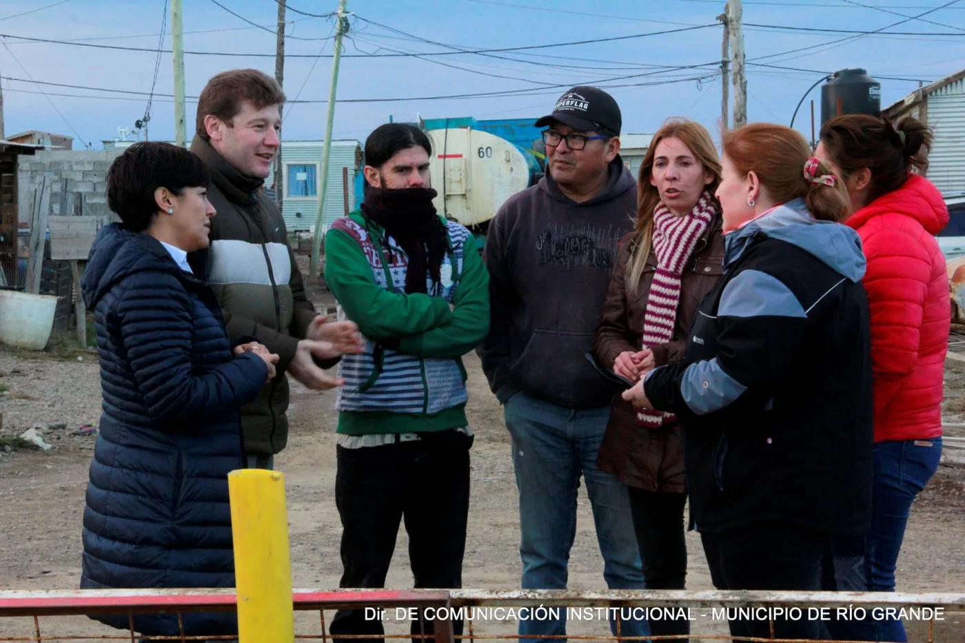 El intendente Melella recorrió las obras de red de gas del B° Esperanza