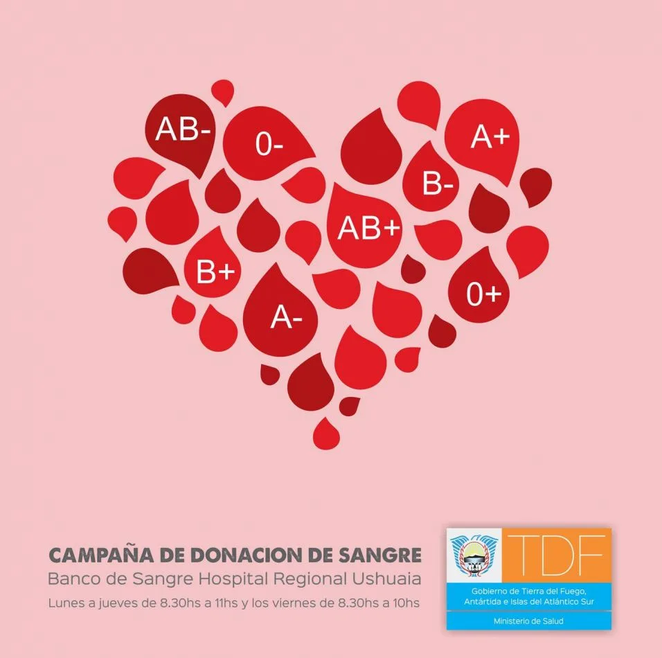 El Hospital Regional de Ushuaia lanza nueva "Campaña de Donación de Sangre"