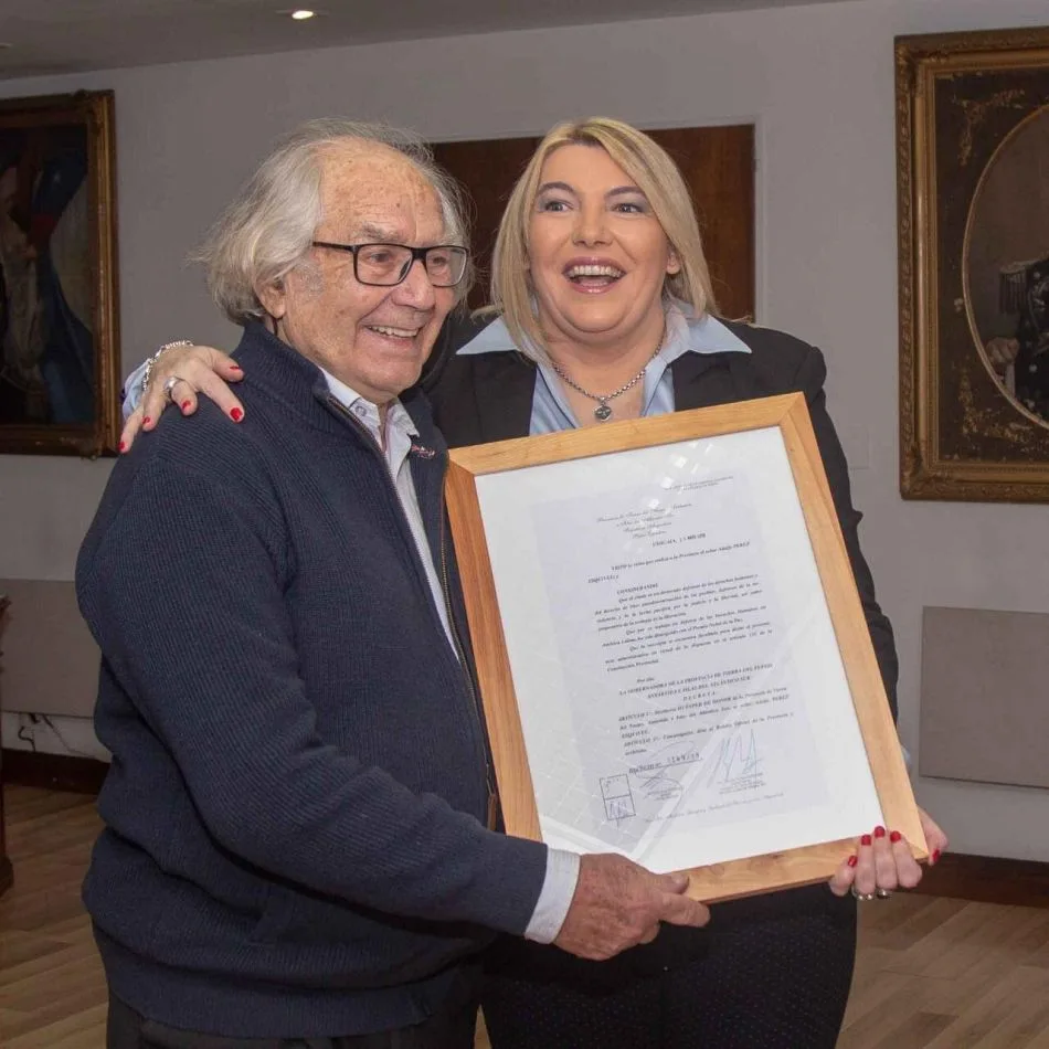 La gobernadora recibió al "Premio Nobel de la Paz"