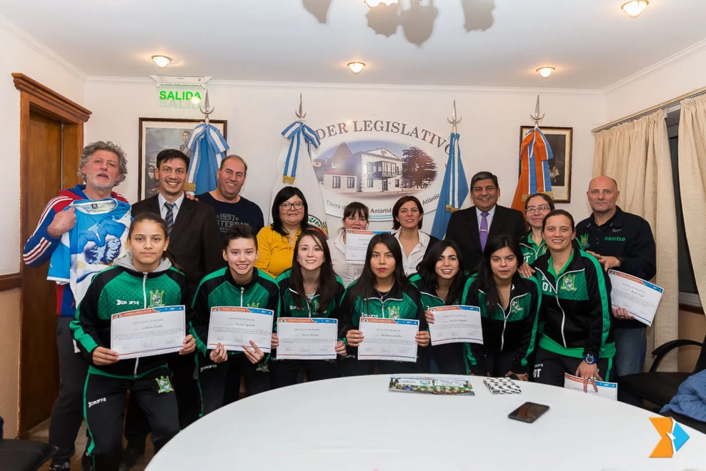 El Parlamento reconoció a integrantes del equipo de futsal femenino