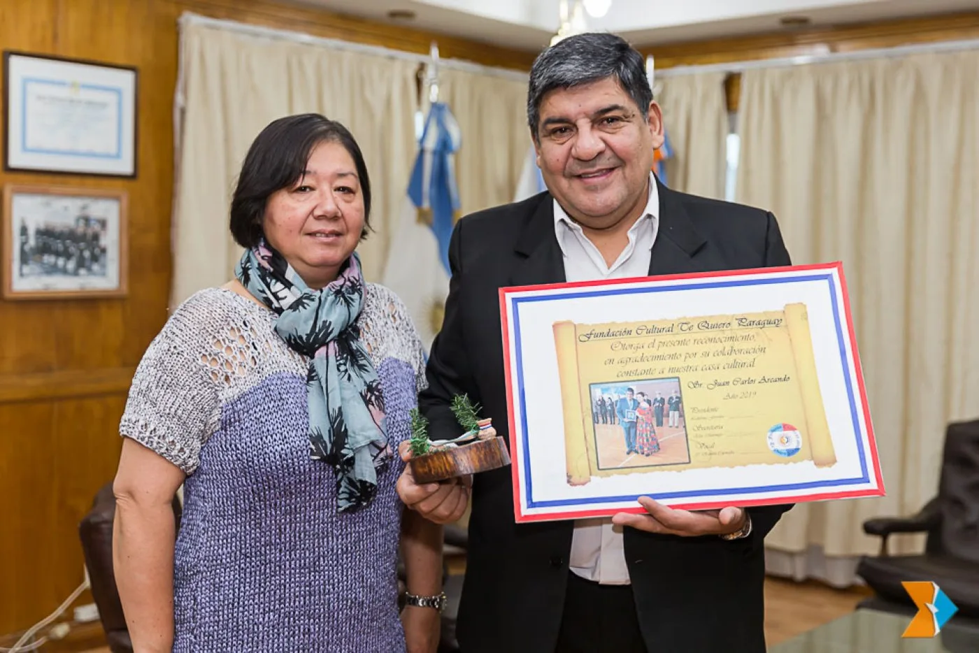 Arcando fue reconocido por la Fundación “Te Quiero Paraguay”