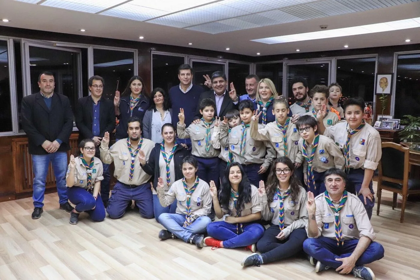 Gobierno cedió un terreno al grupo de Scouts "Ikaukayen"