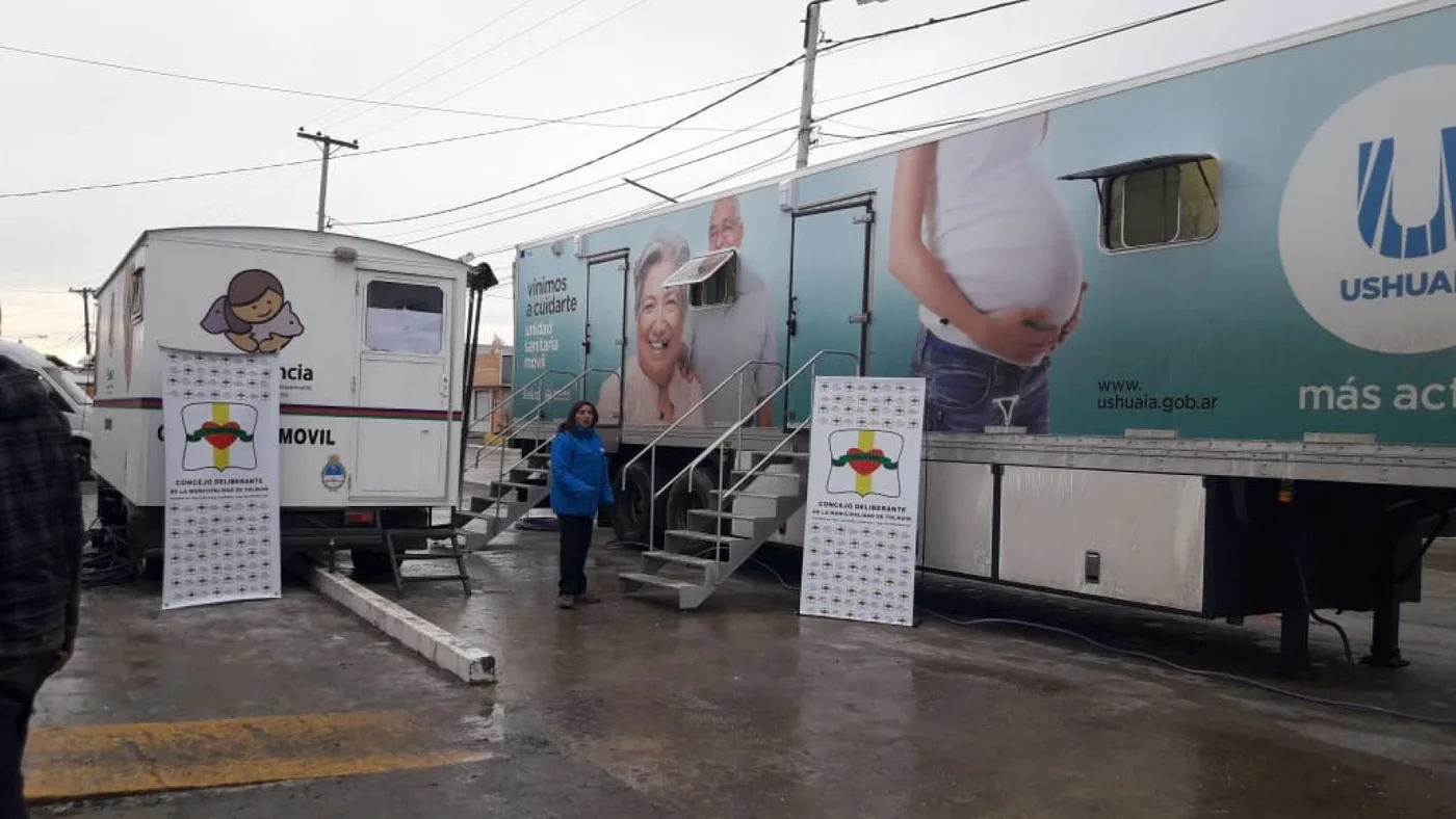 La Unidad Sanitaria Móvil de la Municipalidad de Ushuaia atiende en Tolhuin