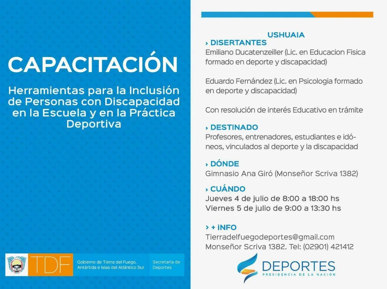 Capacitación sobre “Herramientas para la inclusión de personas con discapacidad