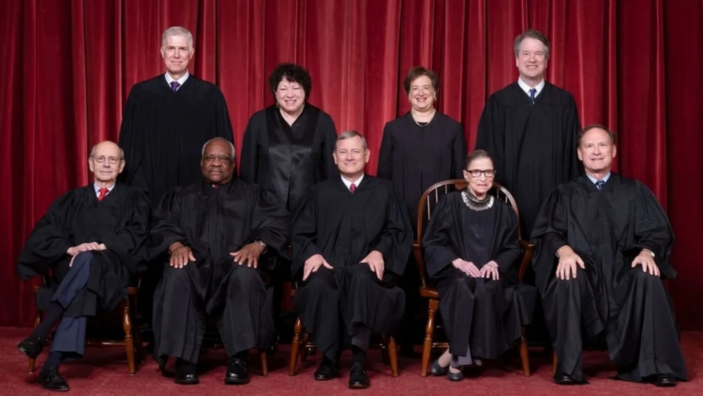 Los nueve jueces de la Corte de EEUU (Fred Schilling, Collection of the Supreme Court of the United States)