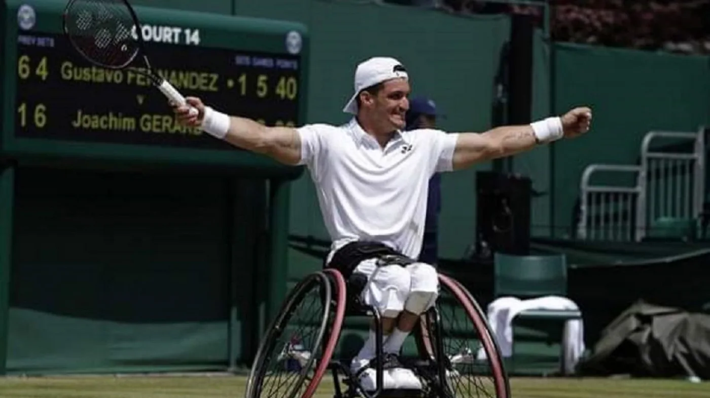 Gustavo Fernández se consagró campeón en Wimbledon de tenis adaptado