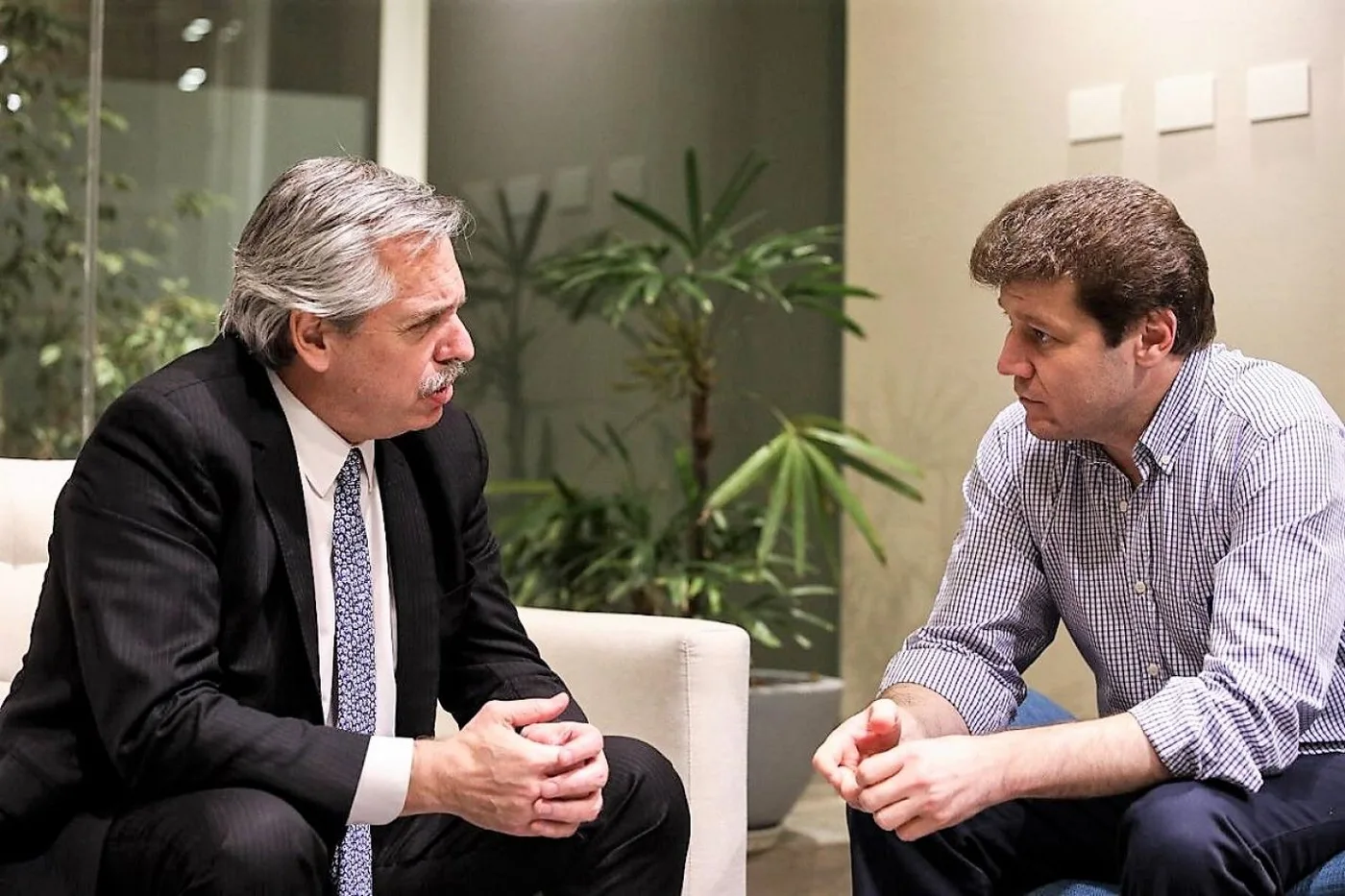 Gustavo Melella se reunió con Alberto Fernández