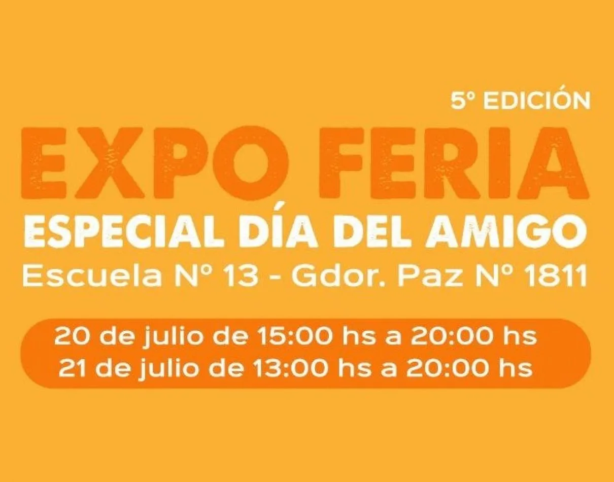 Expo de la Economía Popular "Especial Día del Amigo"