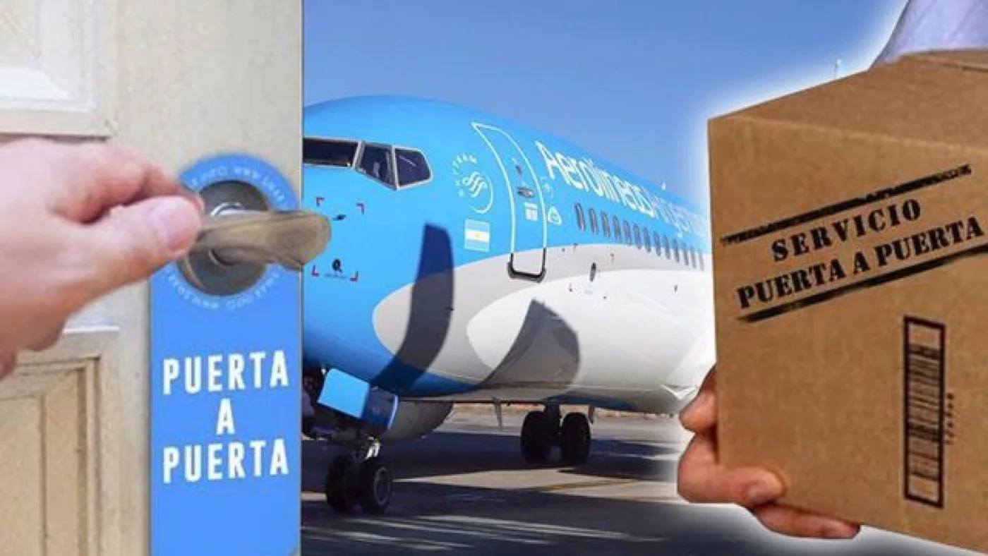 Aerolíneas Argentinas lanza el puerta a puerta doméstico