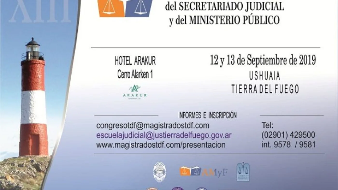 Ushuaia será sede del XIII Congreso Nacional del Secretariado Judicial y del Ministerio Público