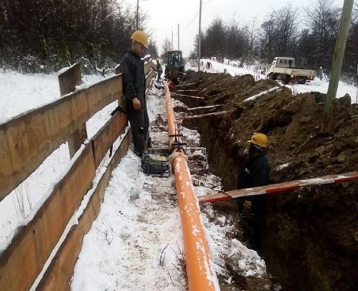 Avanzan las obras de refuerzo de la red de gas natural