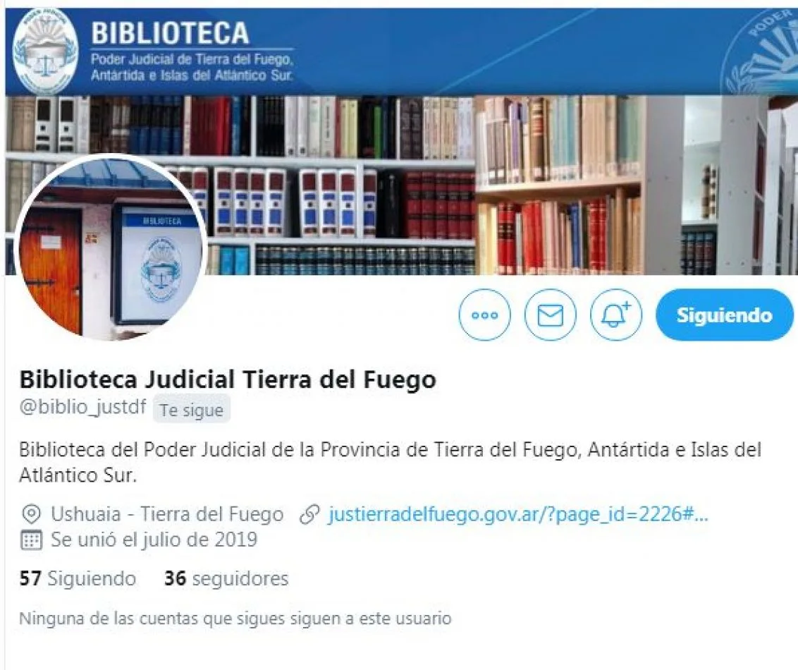 La Biblioteca del Poder Judicial ya dispone de perfiles en las Redes Sociales